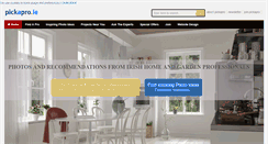 Desktop Screenshot of pickapro.ie