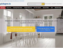 Tablet Screenshot of pickapro.ie